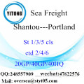 Shantou Port Sea Freight Shipping To Portland